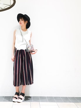 「RagsUnite（ラグズユナイト）のアイテム」を使った、Narcissus ESTさん（レディース・172cm）の春コーディネート