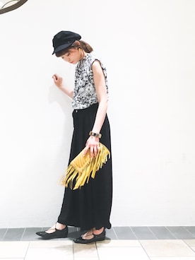 「ガウチョパンツ」｜Narcissus ESTさん（レディース・172cm）の夏コーディネート