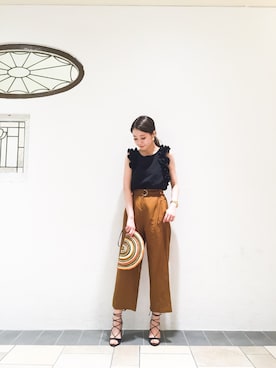 「RagsUnite（ラグズユナイト）のアイテム」を使った、Narcissus ESTさん（レディース・158cm）の夏コーディネート