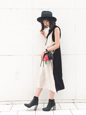 「RagsUnite（ラグズユナイト）のアイテム」を使った、Narcissus ESTさん（レディース・172cm）の夏コーディネート