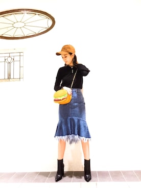 「RagsUnite（ラグズユナイト）のアイテム」を使った、Narcissus ESTさん（レディース・158cm）の夏コーディネート