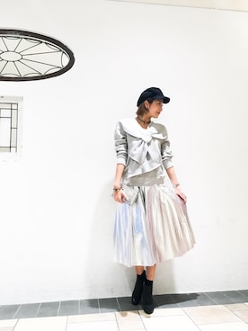 「gray」｜Narcissus ESTさん（レディース・168cm）の秋コーディネート