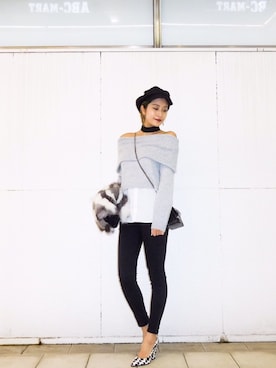 「coordinate」｜「アイテム（帽子）」を使った、Narcissus ESTさん（レディース・160cm）の秋コーディネート