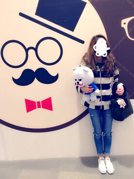 「ROXY（ロキシー）のアイテム（その他アウター）」を使った、yunさん（レディース・161cm）の冬コーディネート