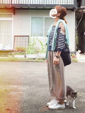 「iro;-R-（イロアール）のアイテム」を使った、ちめさん（レディース・162cm）の夏コーディネート