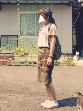 「iro;-R-（イロアール）のアイテム」を使った、ちめさん（レディース・162cm）の夏コーディネート