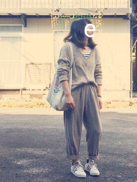 「iro;-R-（イロアール）のアイテム」を使った、ちめさん（レディース・162cm）の秋コーディネート