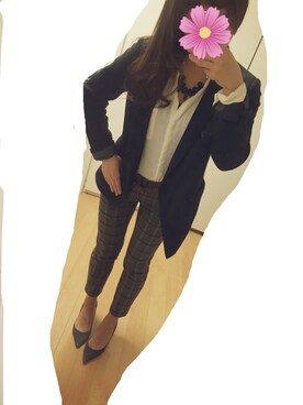 「BLACK BY MOUSSY（ブラックバイマウジー）のアイテム（その他アウター）」を使った、katahaberさん（レディース・158cm）の秋コーディネート