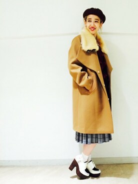 「2% TOKYO（トゥーパーセントトウキョウ）のアイテム（その他アウター）」を使った、yoshimotoさん（レディース・157cm）の秋コーディネート