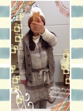 あけみさん（レディース・160cm）の冬コーディネート