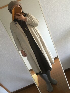 あけみさん（レディース・160cm）の冬コーディネート