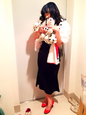 「101匹わんちゃん」｜「アイテム（ワンピース/ドレス）」を使った、Noharaさん（レディース・160cm）の秋コーディネート