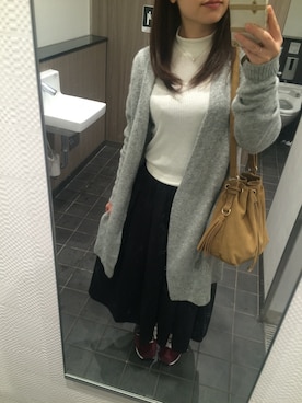 「152cm」｜「アイテム（その他アウター）」を使った、mgmgさん（レディース・153cm）の秋コーディネート