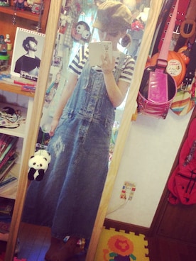 「Aラインワンピース」｜カミアヤさん（レディース・160cm）の夏コーディネート