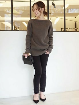 「M2MAlletier（エムツーマレティエ）のアイテム」を使った、MARIさん（レディース・156cm）の秋コーディネート