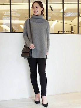 「M2MAlletier（エムツーマレティエ）のアイテム」を使った、MARIさん（レディース・156cm）の秋コーディネート