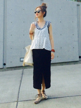 Creamさん（レディース・158cm）の夏コーディネート