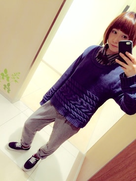 まーこさん（レディース・161cm）の冬コーディネート