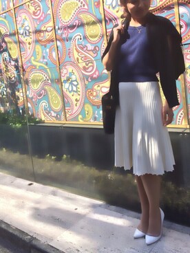 「Marilyn Moon（マリリンムーン）のアイテム」を使った、yuyuさん（レディース・159cm）の春コーディネート