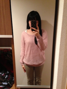 「ニット ピンク」｜mochiさん（レディース・157cm）の春コーディネート