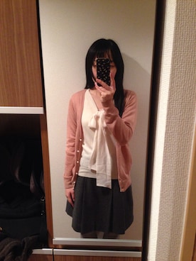 「ボウタイ」｜mochiさん（レディース・157cm）の冬コーディネート