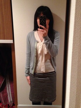 「ボウタイ」｜mochiさん（レディース・157cm）の冬コーディネート