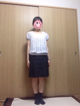 「レースタンク」｜mochiさん（レディース・157cm）の夏コーディネート