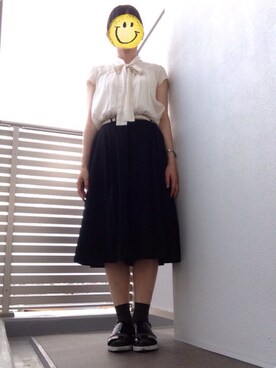 「ボウタイ」｜mochiさん（レディース・157cm）の秋コーディネート