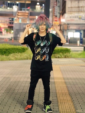「岐阜駅」｜Kensuke Djkuu Kuboさん（メンズ・165cm）の夏コーディネート