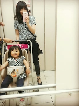 「UNIQLO（ユニクロ）のGIRLS レギンス（デニム・10分丈）（レギンス/スパッツ）」を使った、きりさん（レディース・153cm）の夏コーディネート