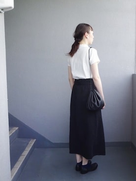 「tricot COMME des GARCONS（トリココムデギャルソン）のアイテム（レッグウェア）」を使った、kukkaさん（レディース・165cm）の夏コーディネート
