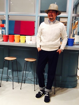 「suicoke（スイコック）のアイテム」を使った、PANSANさん（メンズ・178cm）の春コーディネート