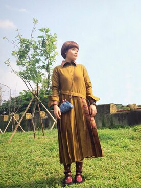 「Envol Avec Ning」｜シャ宇さん（レディース・160cm）の夏コーディネート