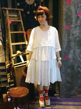 「Envol Avec Ning」｜シャ宇さん（レディース・160cm）の夏コーディネート