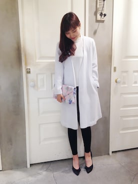 「snidel」｜「アイテム（ジャケット/アウター）」を使った、manami Kinoshitaさん（レディース・163cm）の冬コーディネート