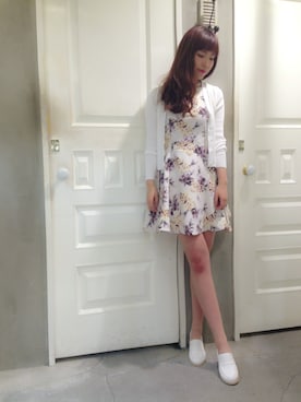 「snidel」｜「アイテム（ワンピース/ドレス）」を使った、manami Kinoshitaさん（レディース・163cm）の冬コーディネート