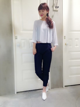 「snidel」｜manami Kinoshitaさん（レディース・163cm）の冬コーディネート