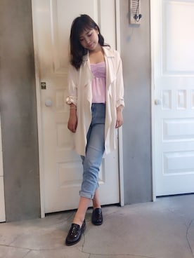 「snidel」｜「アイテム（ジャケット/アウター）」を使った、manami Kinoshitaさん（レディース・163cm）の春コーディネート