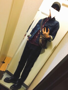 「FRED PERRY（フレッドペリー）のアイテム（キャップ）」を使った、.r_さん（メンズ・174cm）の春コーディネート