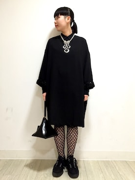 「tricot COMME des GARCONS（トリココムデギャルソン）のアイテム（レッグウェア）」を使った、itou aiさん（レディース・155cm）の春コーディネート