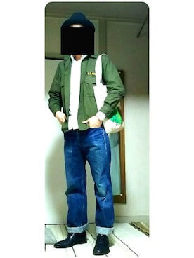 「Simplicite（サンプリシテ）のアイテム（トップス）」を使った、ponさん（メンズ・166cm）の春コーディネート