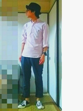 「allstar」｜「アイテム（帽子）」を使った、ponさん（メンズ・166cm）の夏コーディネート