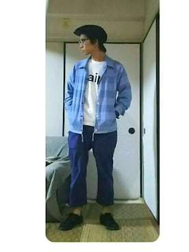 「TATAMIZE（タタミゼ）のアイテム」を使った、ponさん（メンズ・166cm）の秋コーディネート