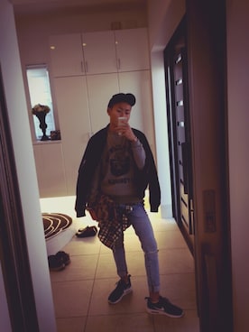 「Daniel Wellington」｜「アイテム（ミリタリージャケット）」を使った、tsubasa  kadaさん（メンズ・170cm）の秋コーディネート