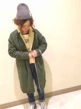 「CUBE SUGAR（キューブシュガー）のアイテム」を使った、なおねぇさん（レディース・155cm）の秋コーディネート