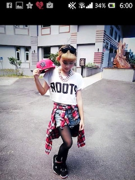 「ZOO（ズー）のアイテム」を使った、Miley  麥莉さん（レディース・158cm）の夏コーディネート