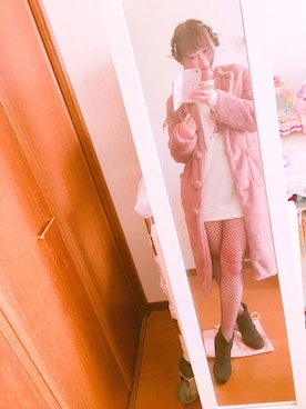 「Crayme,（クレイミー）のアイテム（ジャケット/アウター）」を使った、ପみきଓさん（レディース・166cm）の冬コーディネート