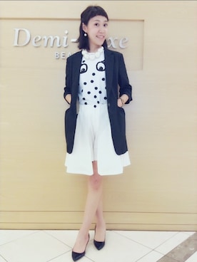 「Sretsis（スレッシス）のアイテム」を使った、瀧ヶ崎志帆さん（レディース・166cm）の春コーディネート