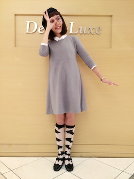 瀧ヶ崎志帆さん（レディース・166cm）の春コーディネート