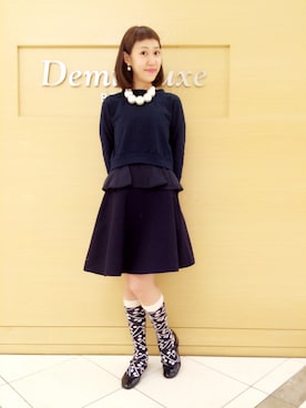 瀧ヶ崎志帆さん（レディース・166cm）の春コーディネート